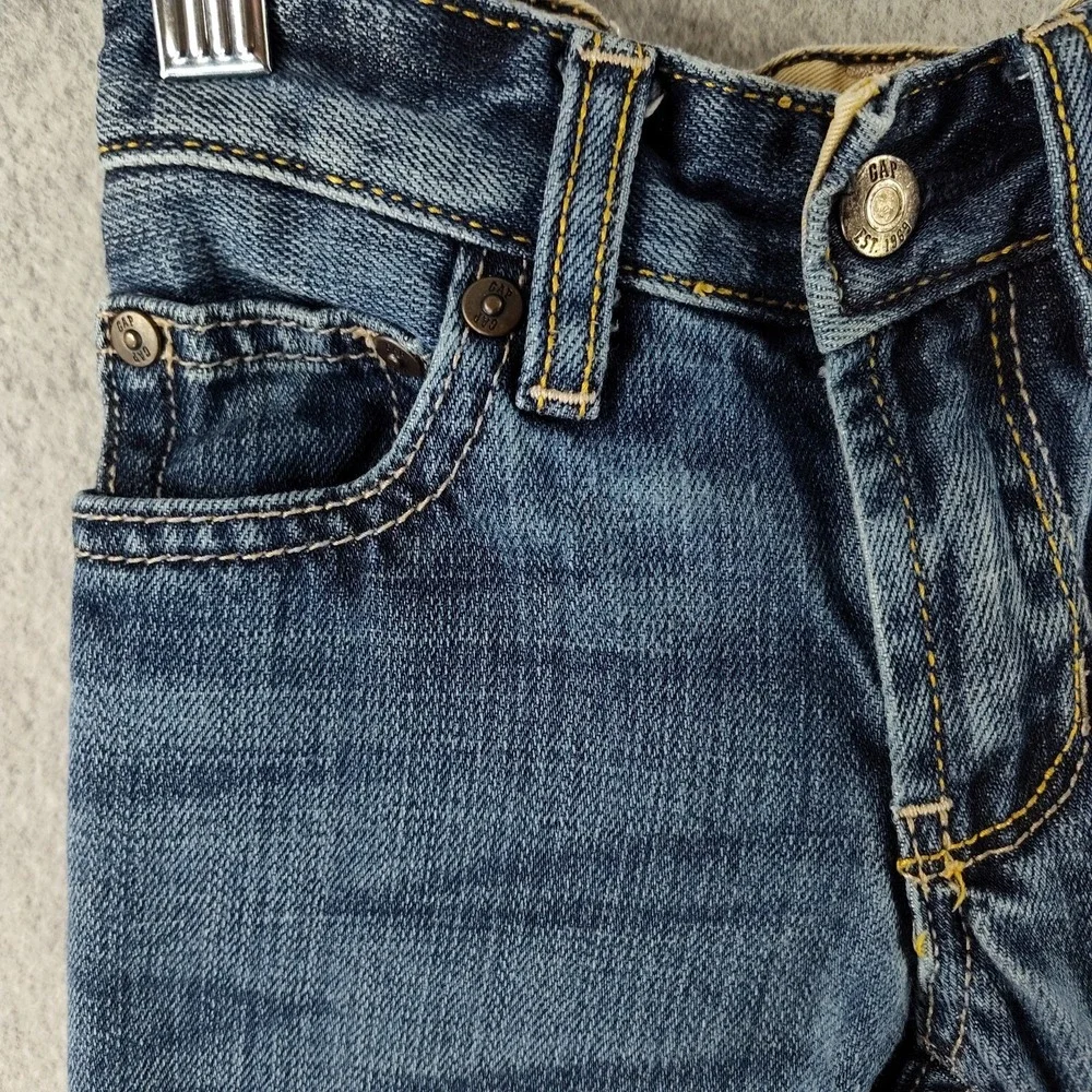 ✅👖🚨Vintage GAP Straight Fit Slim Blue Jeans Boy Size 5 Uncommon Look 📸SEE📏📸